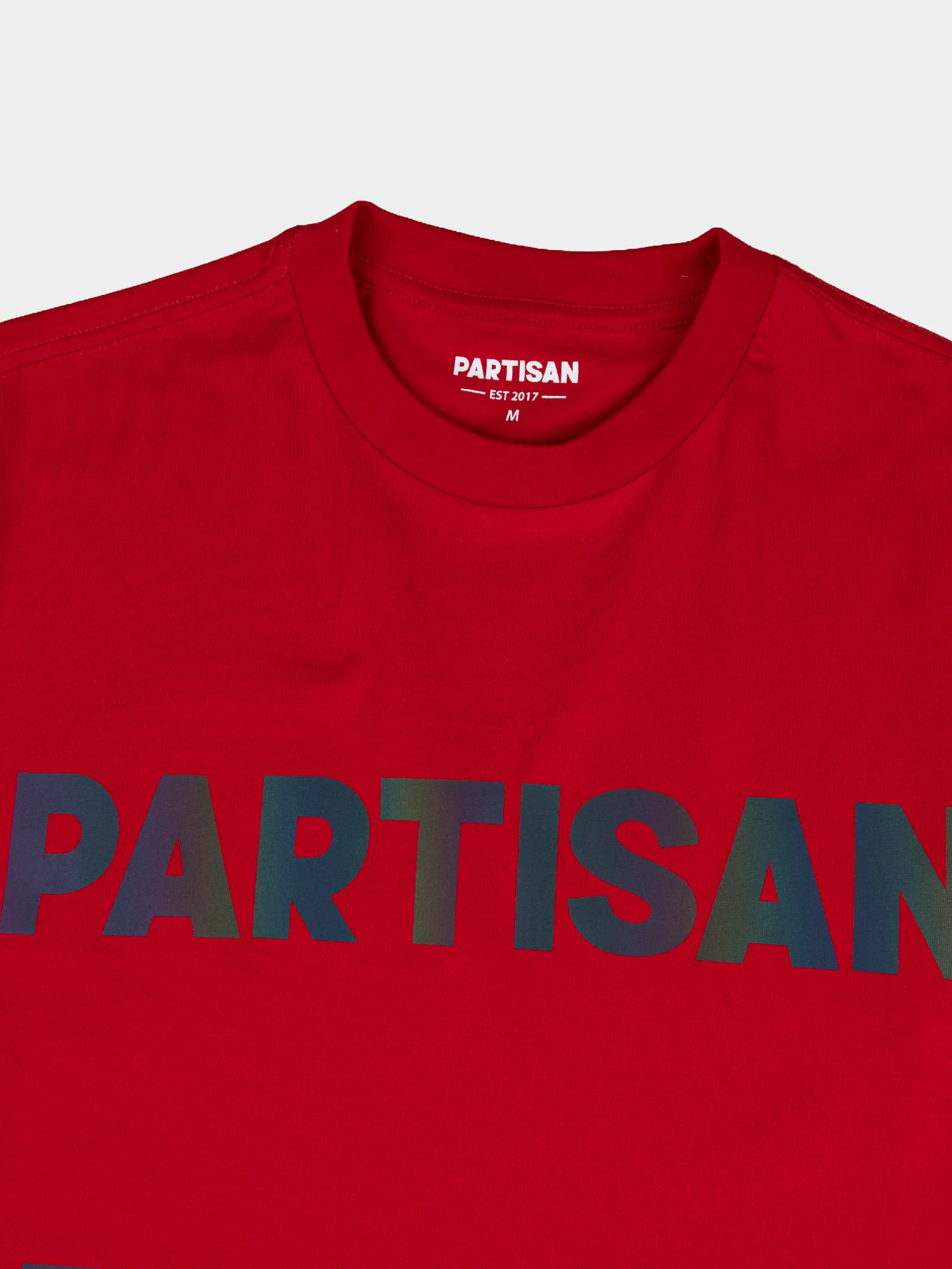 Partisan Reflective Print Tee - Red - Image 2