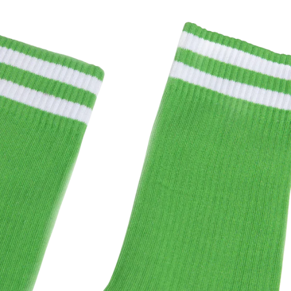 Partisan Socks - Apple Green / White 2 Stripe - Image 2
