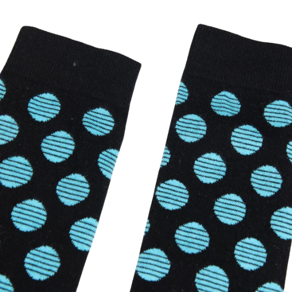 Partisan Socks - Black / Blue Dots - Image 2