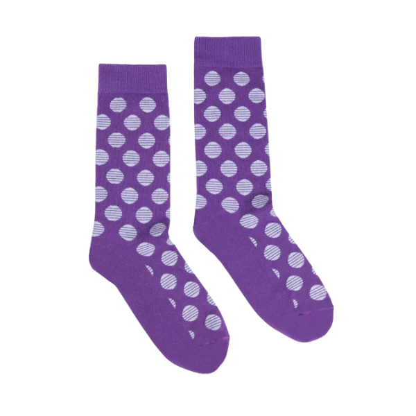 Partisan Socks - Purple Dots