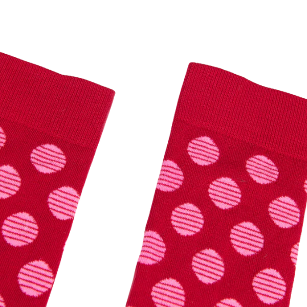 Partisan Socks - Red / Pink Dots - Image 2