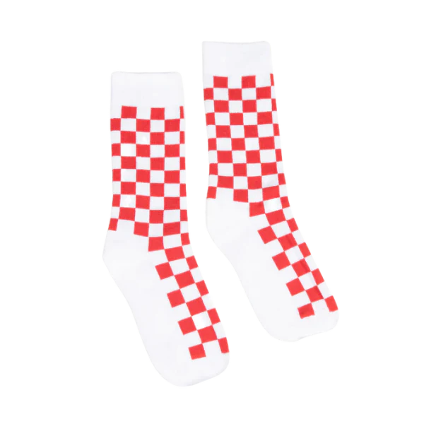 Partisan Socks - Red White Check