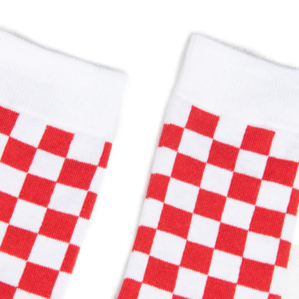 Partisan Socks - Red White Check - Image 2