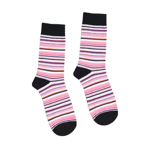 Partisan Socks - Stripy Pink