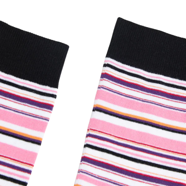 Partisan Socks - Stripy Pink - Image 2