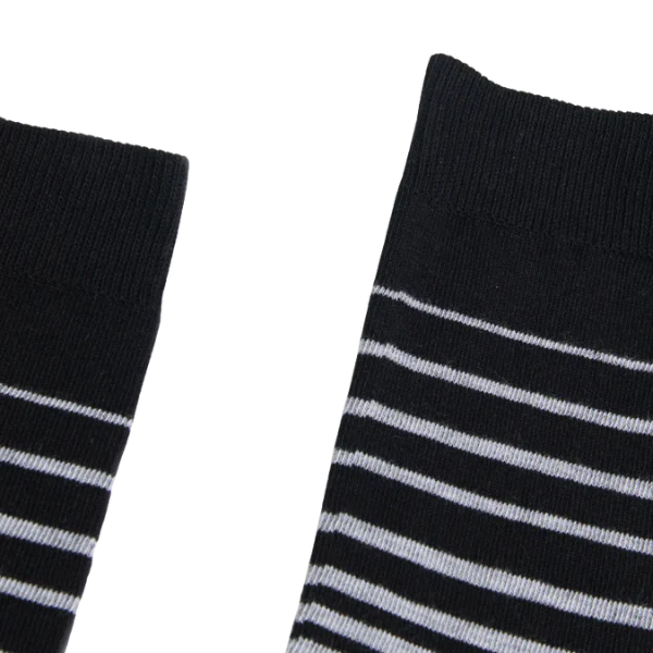 Partisan Socks - Stripy Black / Grey - Image 2