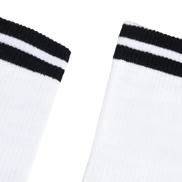 Partisan Socks - White / Black 2 Stripe - Image 2