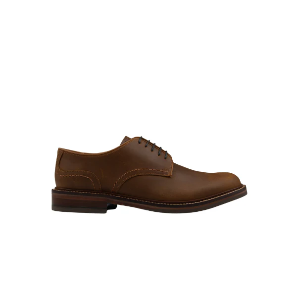 Plain Country Derby Leather - Tan
