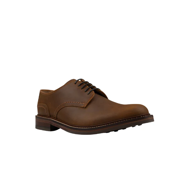 Plain Country Derby Leather - Tan - Image 2