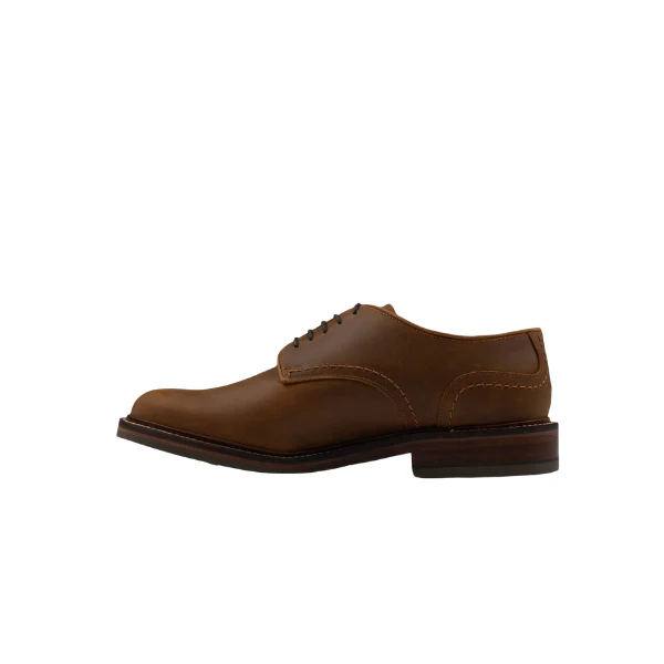 Plain Country Derby Leather - Tan - Image 3