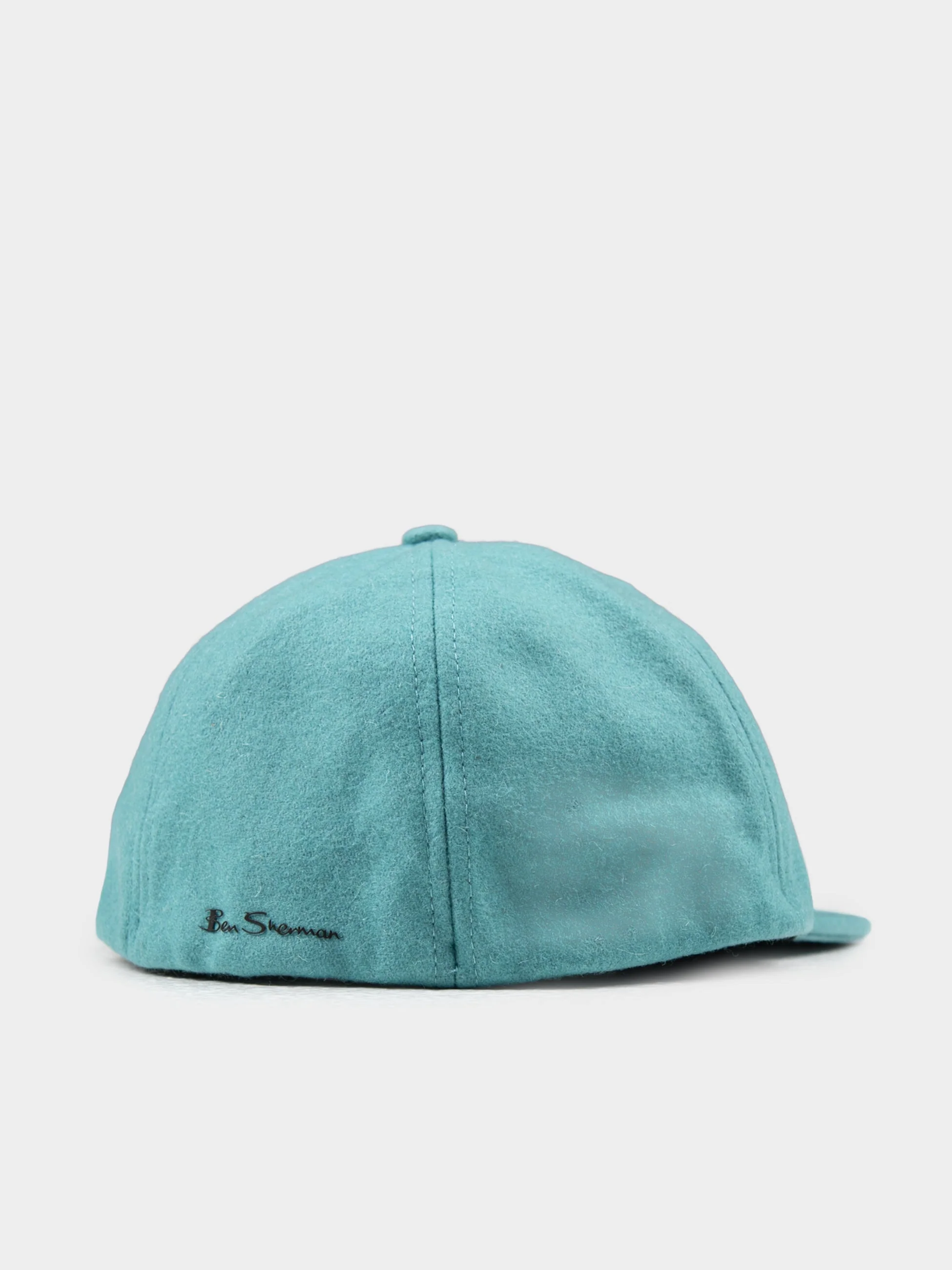 Preppy Wool Blend Cap - Aqua Teal - Image 3