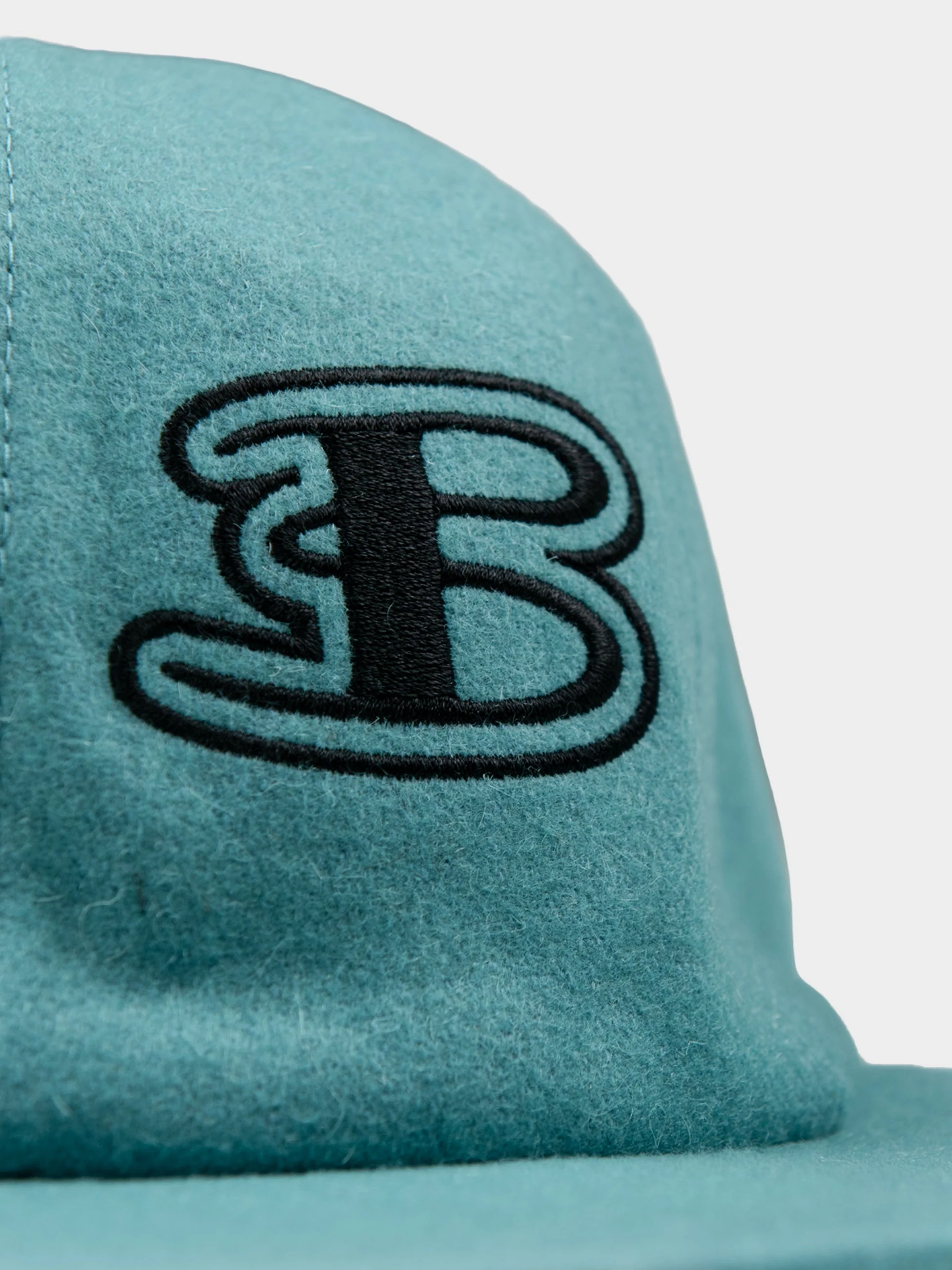 Preppy Wool Blend Cap - Aqua Teal - Image 4