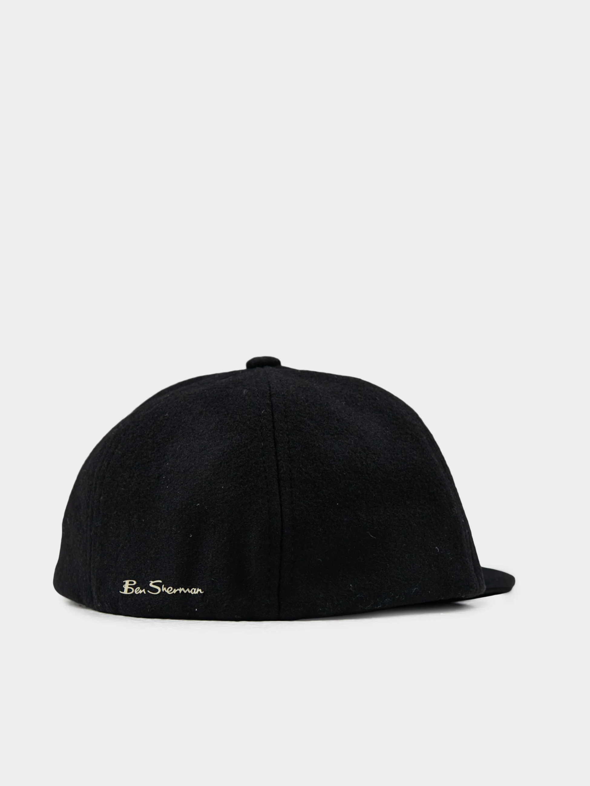 Preppy Wool Blend Cap - Black - Image 3