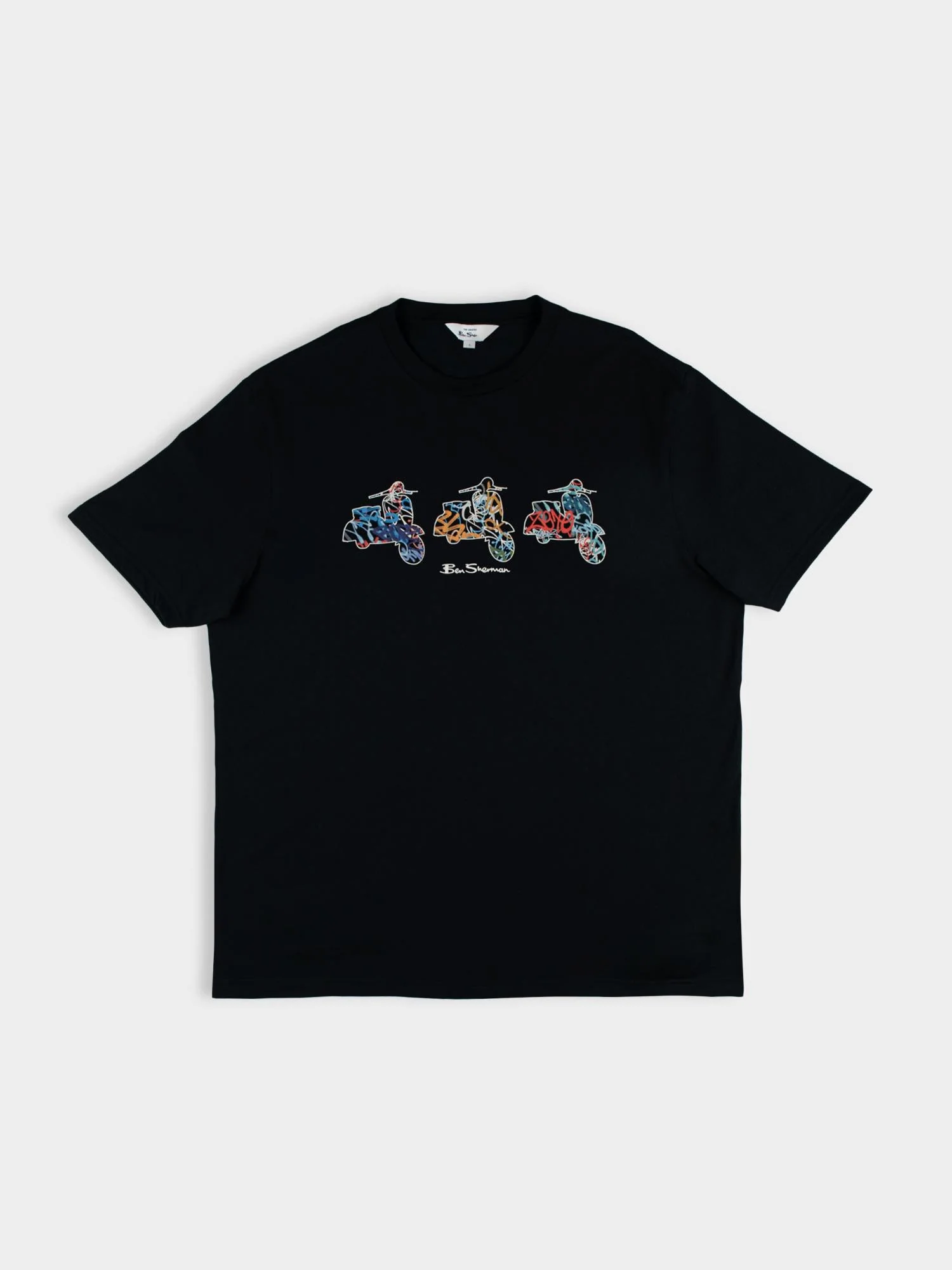 Scooter Spray Tee - Black - Image 5