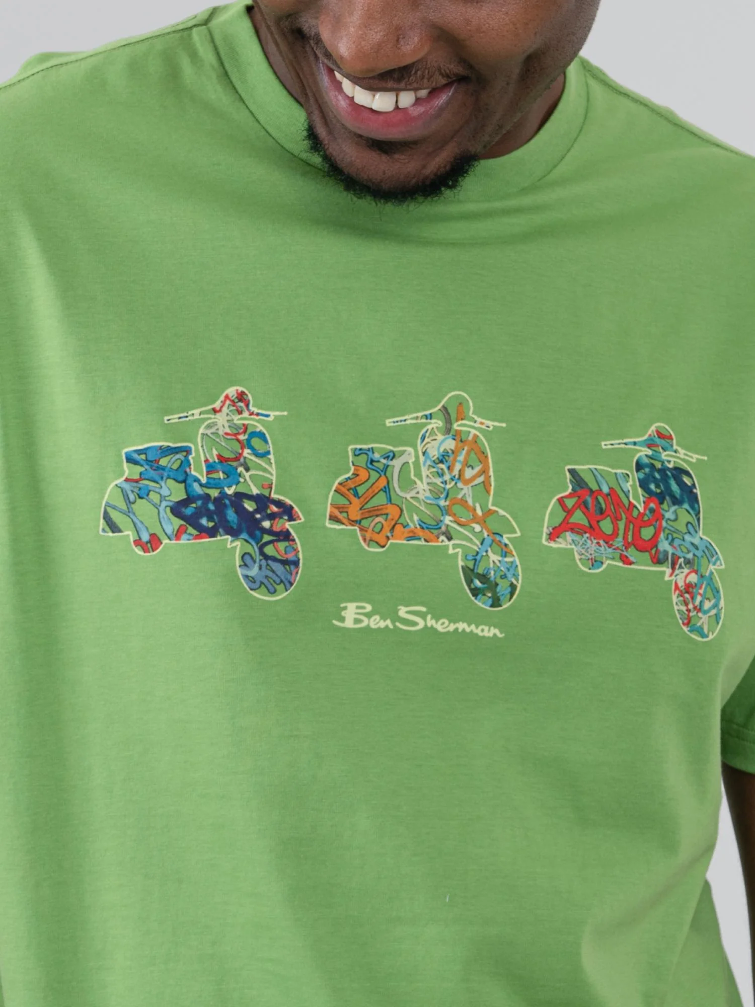 Scooter Spray Tee - Piquant Green - Image 2