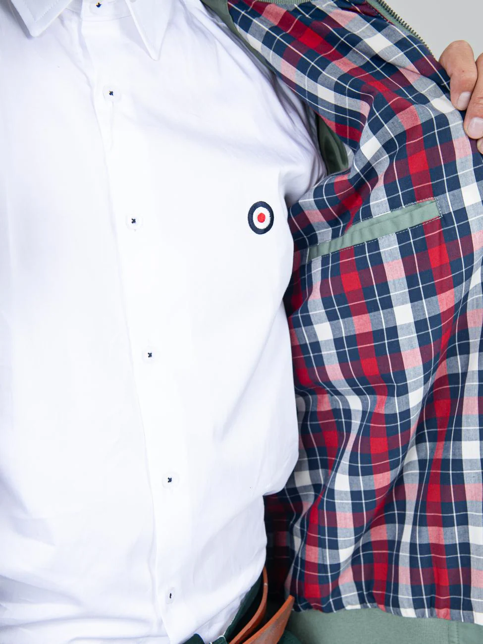 Signature Harrington Jacket - Pale Khaki - Image 6