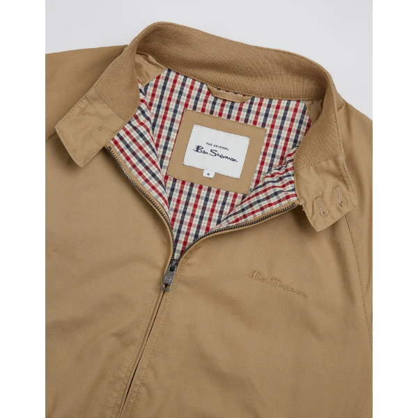 Signature Harrington Jacket - Sand - Image 3