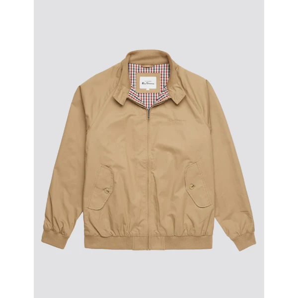 Signature Harrington Jacket - Sand - Image 4