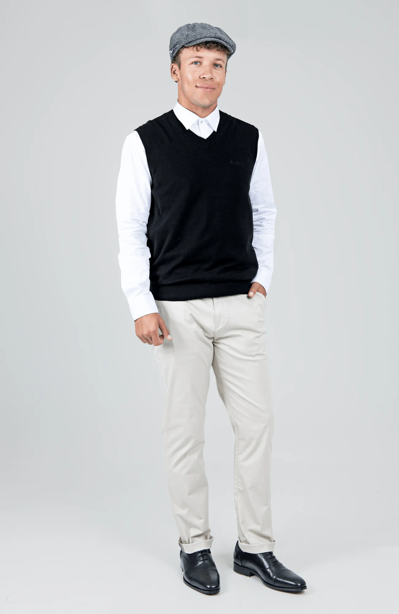 Sleeveless Knit Pullover - Black - Image 4