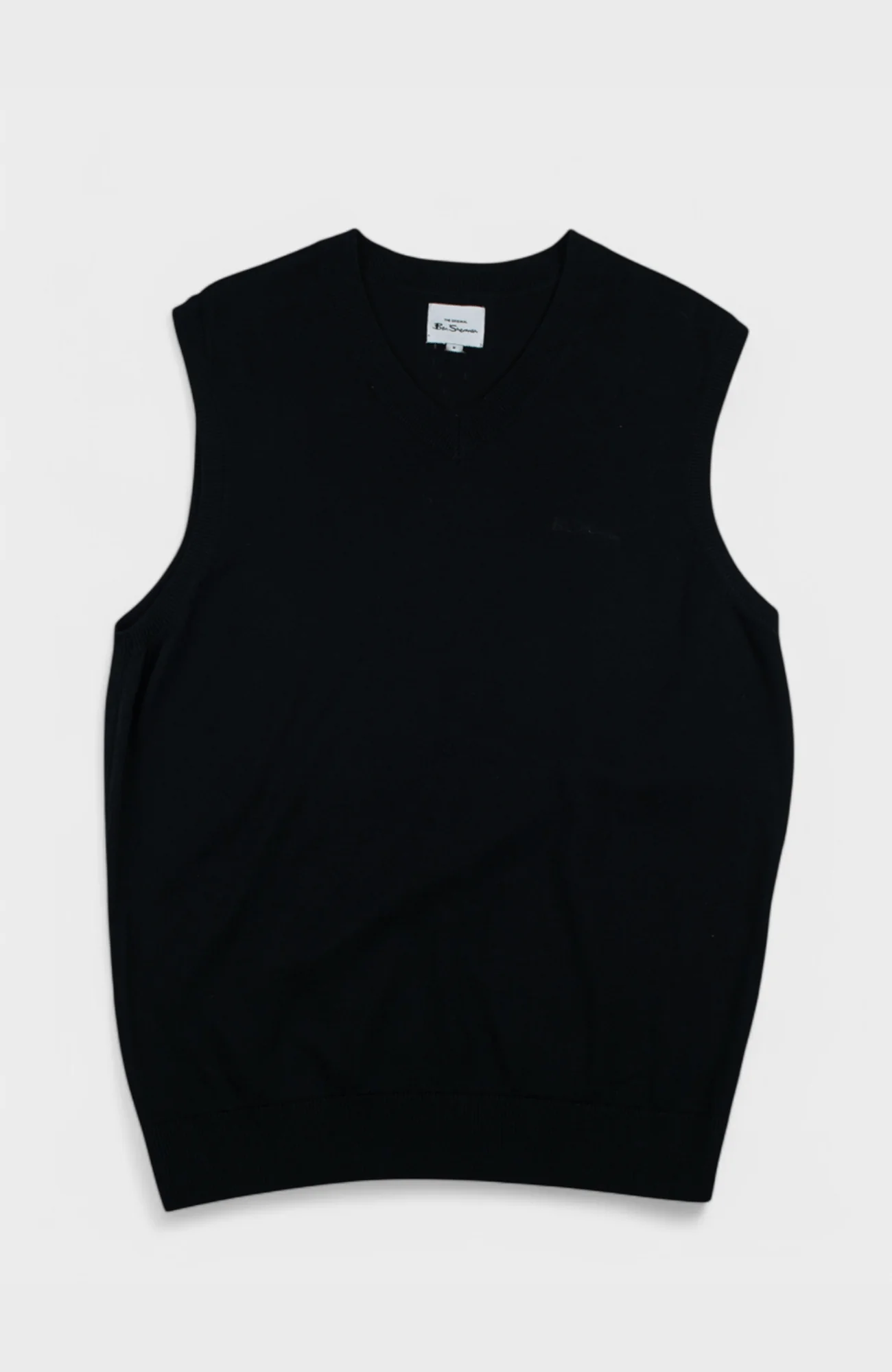 Sleeveless Knit Pullover - Black - Image 6