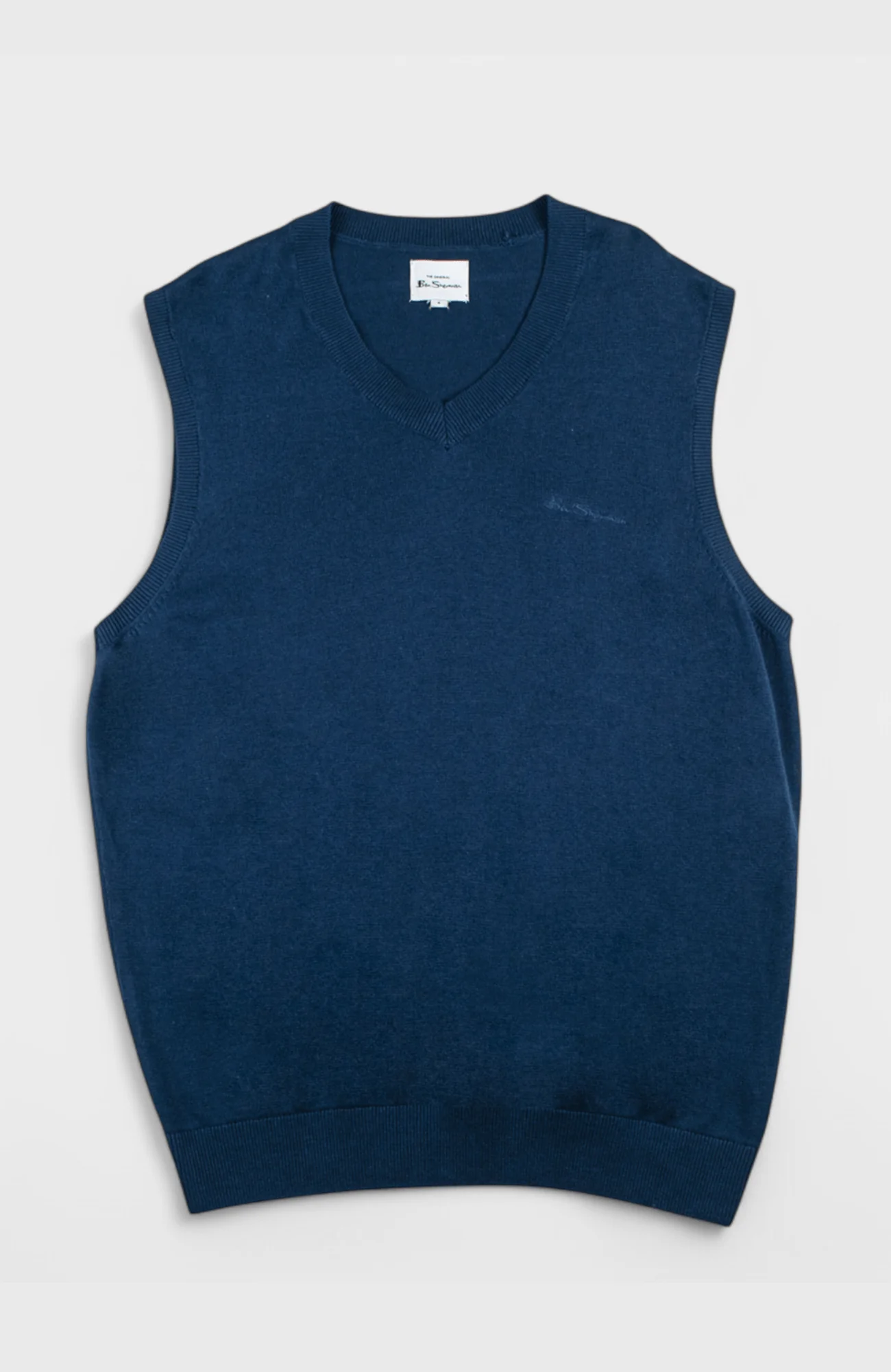 Sleeveless Knit Pullover - Navy - Image 6