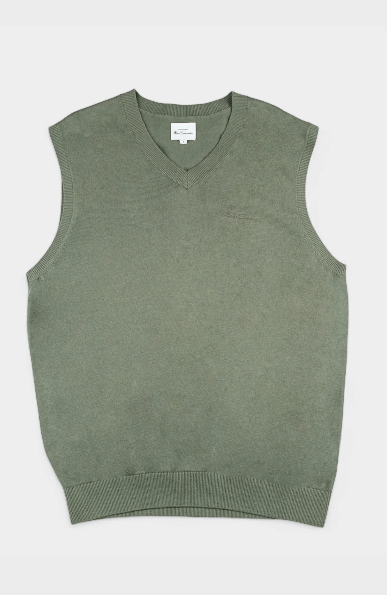 Sleeveless Knit Pullover - Olive Night - Image 5