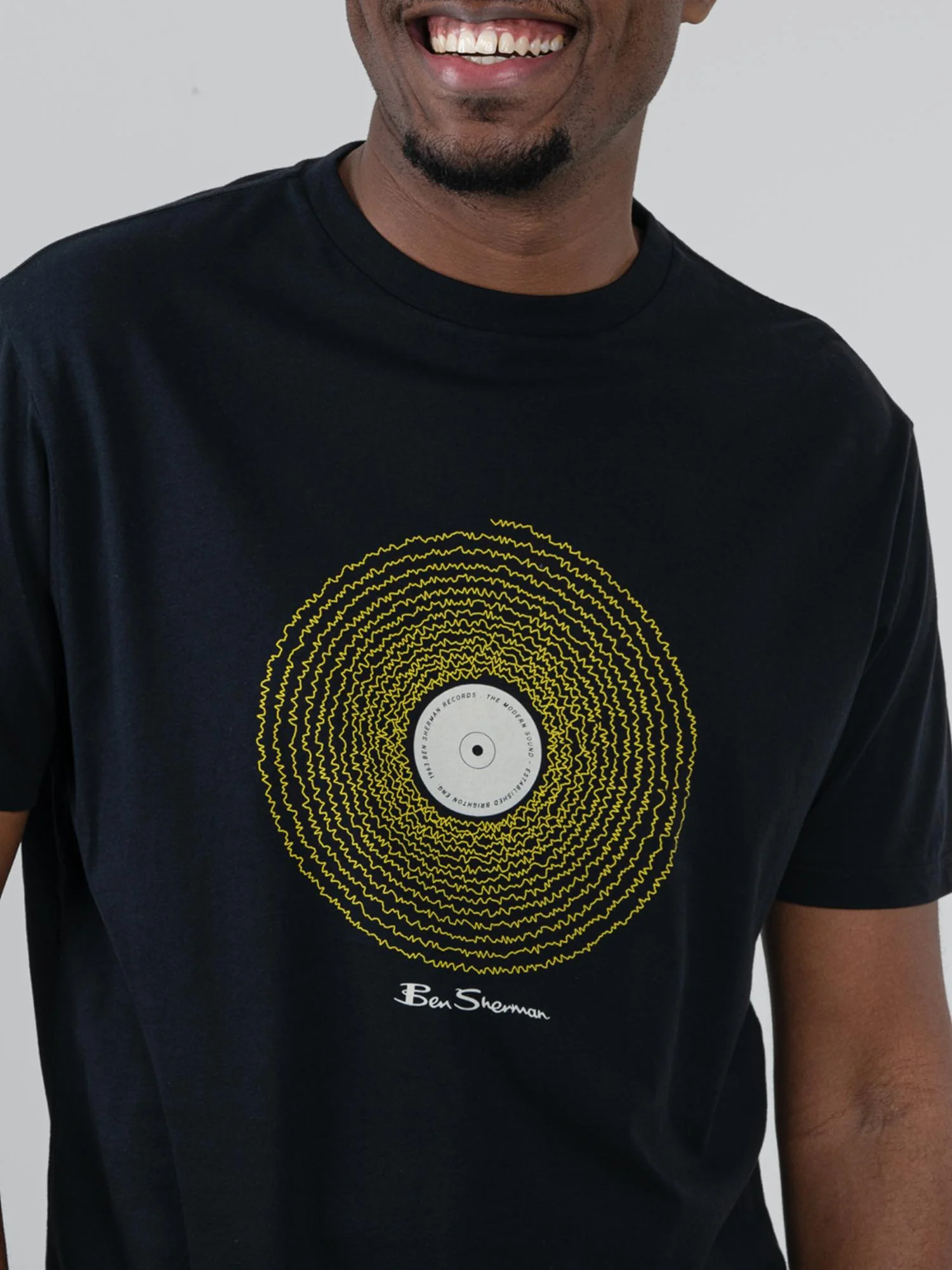 Sound Wave Record Tee - Black - Image 3