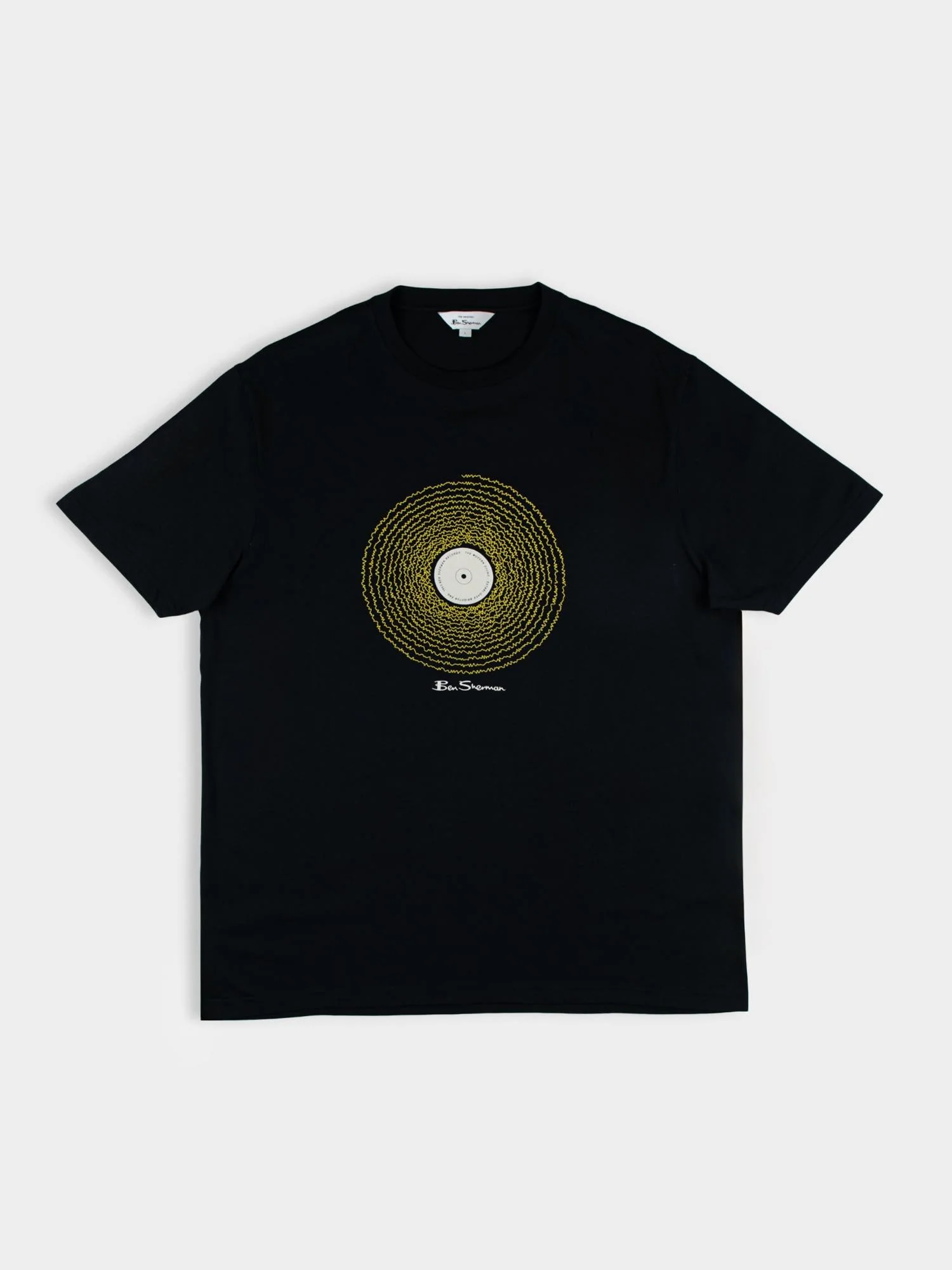 Sound Wave Record Tee - Black - Image 5