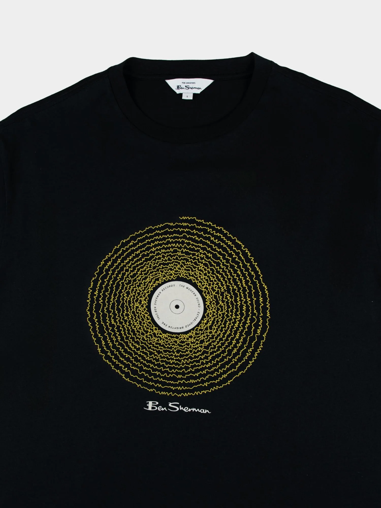 Sound Wave Record Tee - Black - Image 6