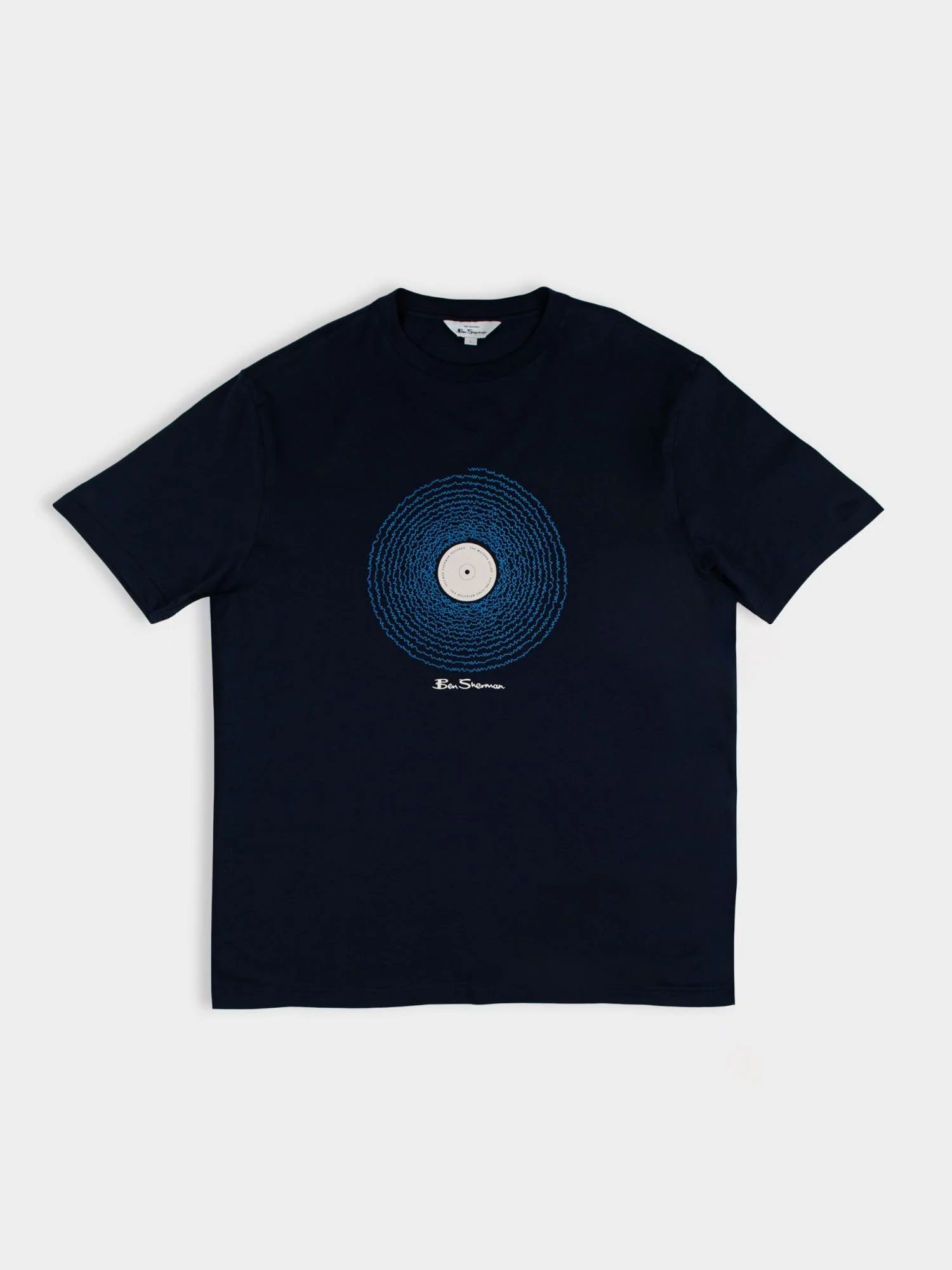 Sound Wave Record Tee - Navy - Image 5
