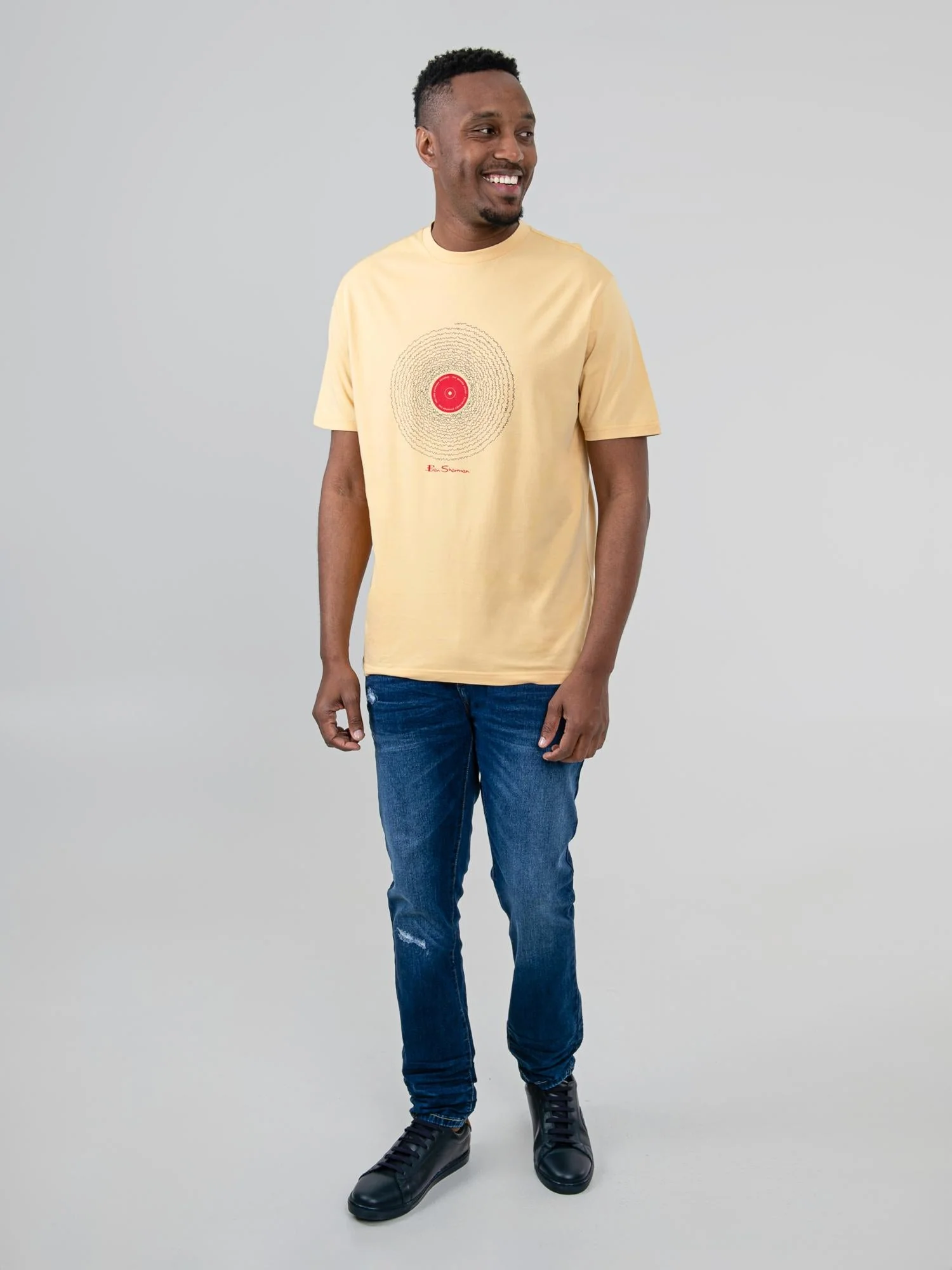 Sound Wave Record Tee - New Wheat - Image 4