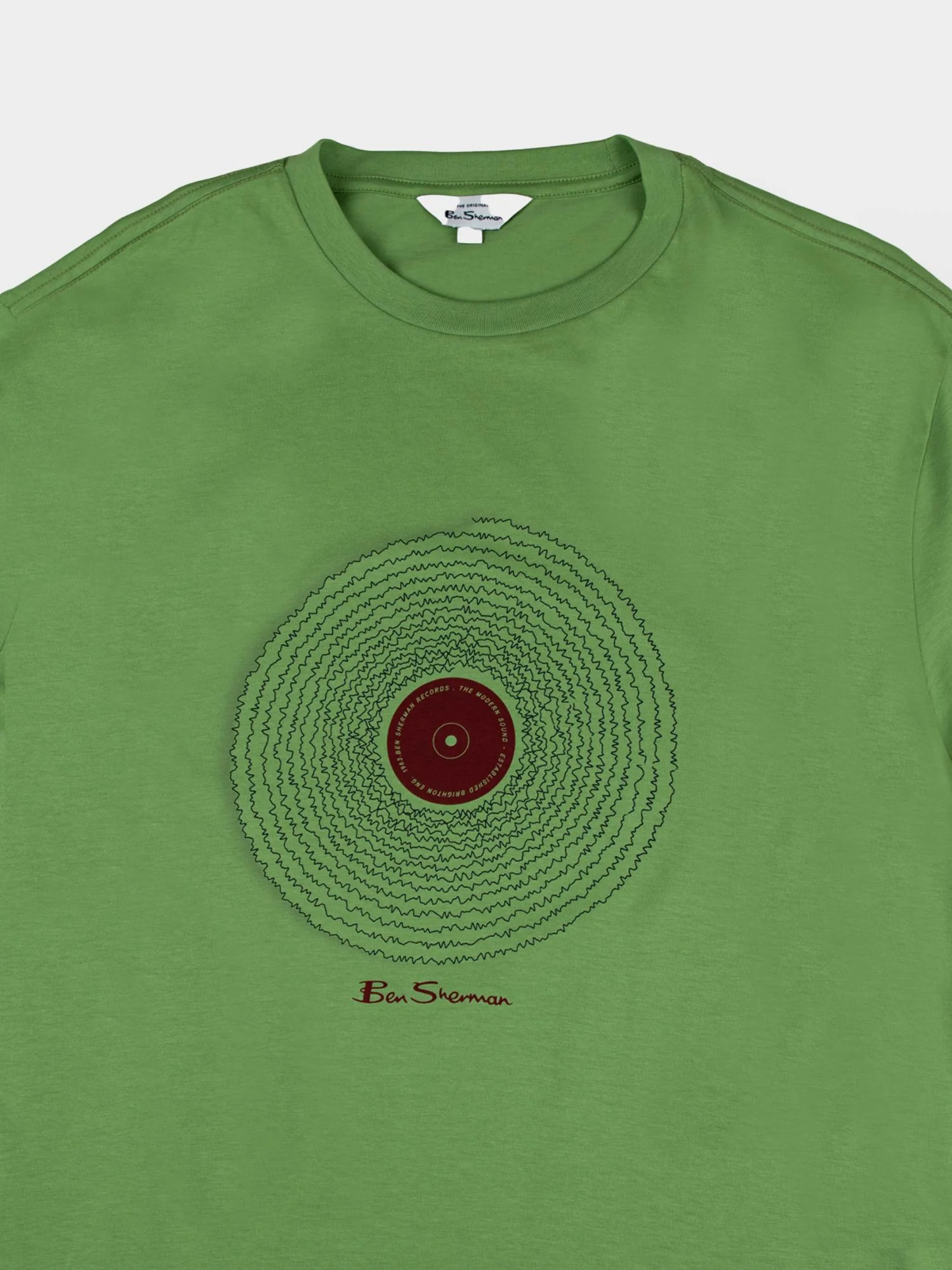 Sound Wave Record Tee - Piquant Green - Image 6