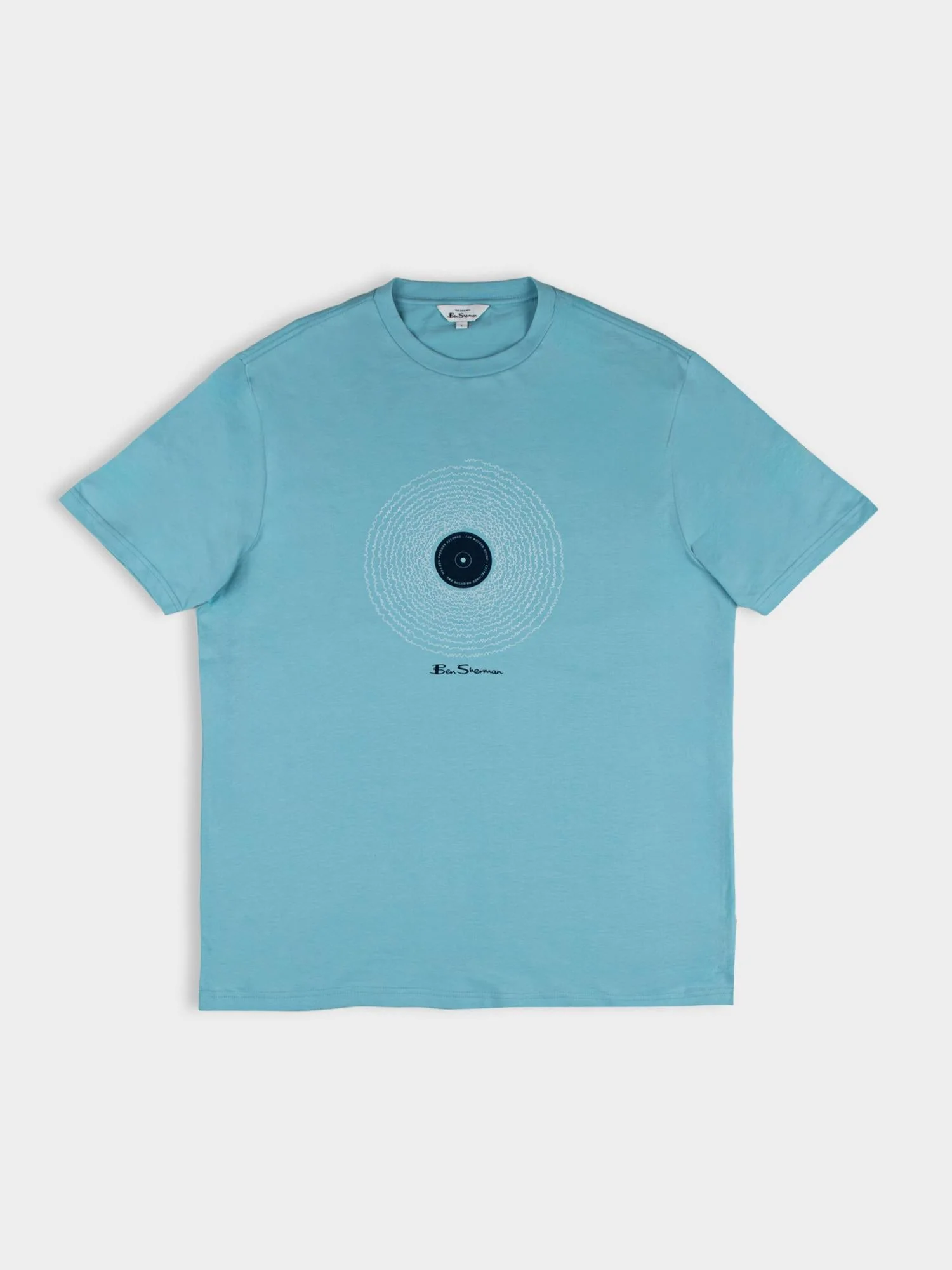 Sound Wave Record Tee - Retro Blue - Image 5