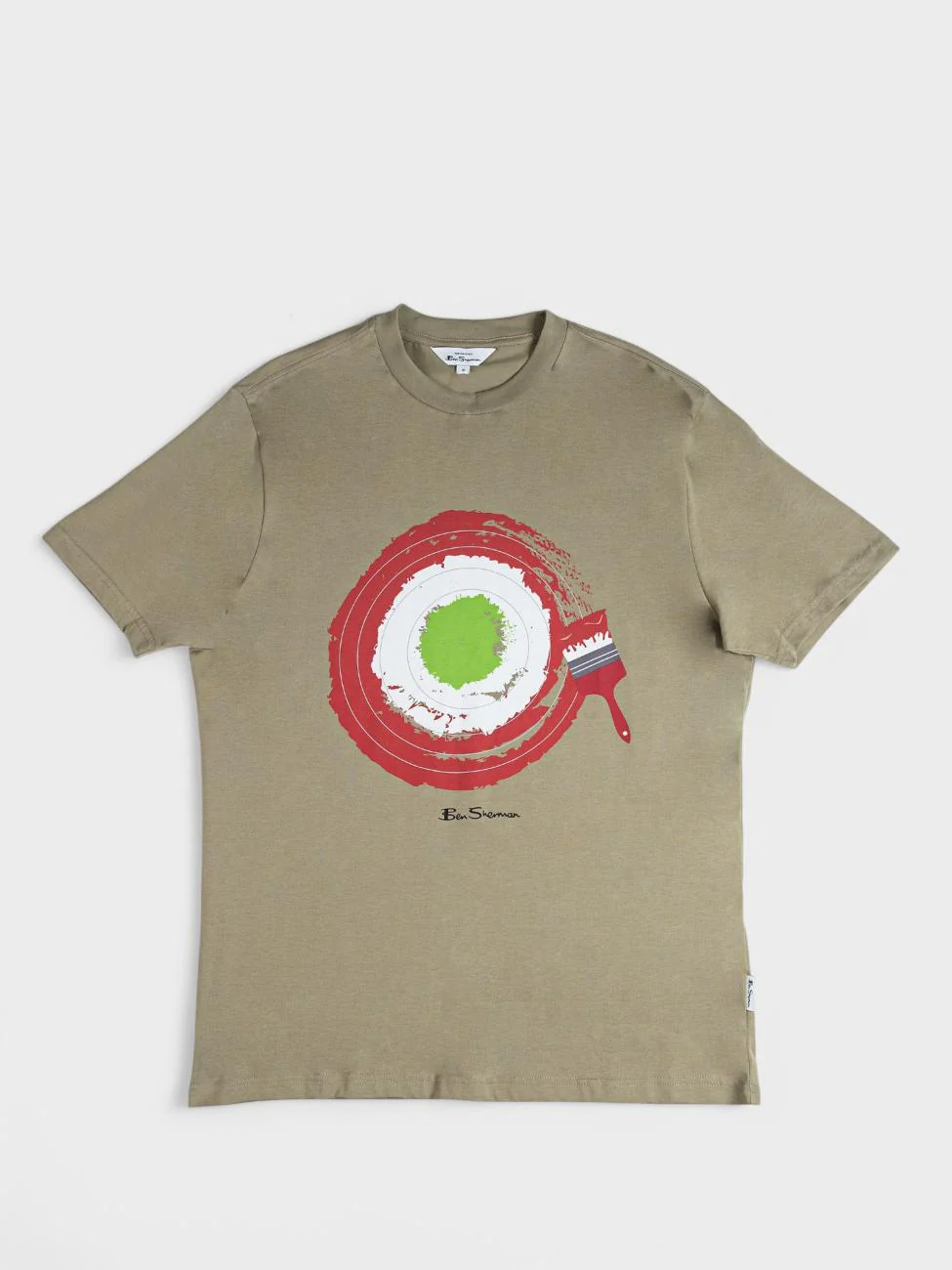 Target Brushstroke T-Shirt - Olive Night - Image 5