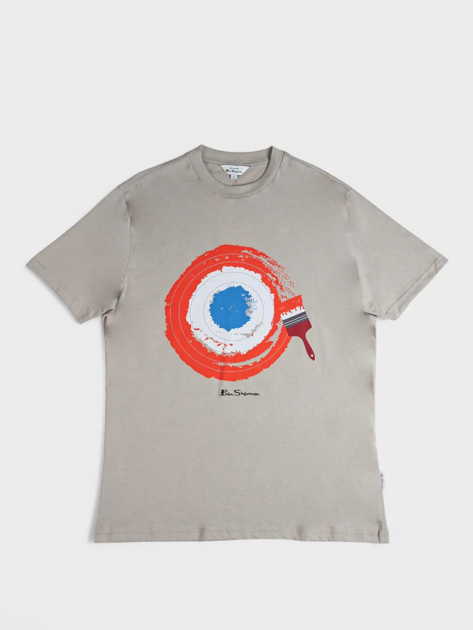 Target Brushstroke T-Shirt - Sustained Grey - Image 5