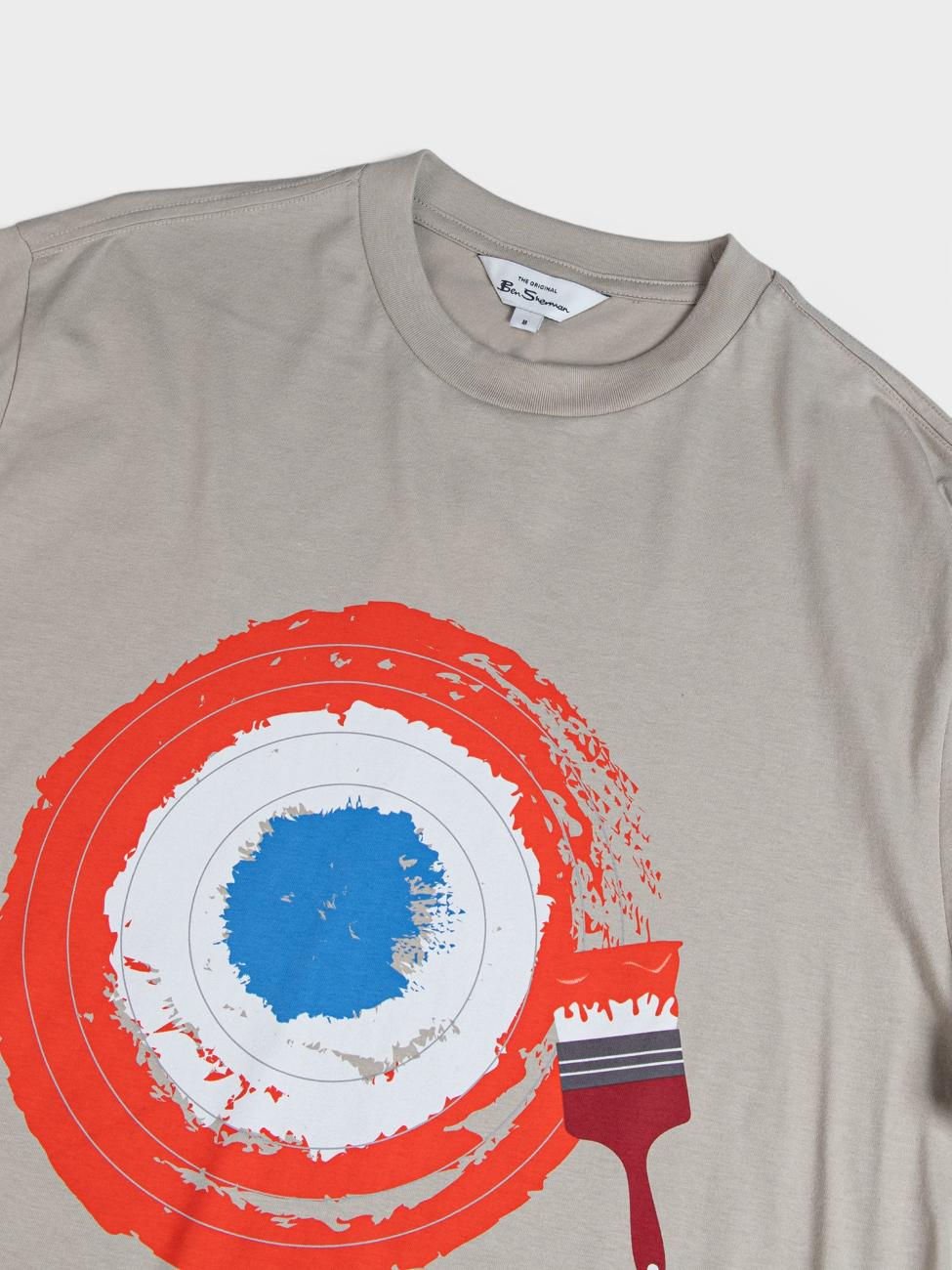 Target Brushstroke T-Shirt - Sustained Grey - Image 6