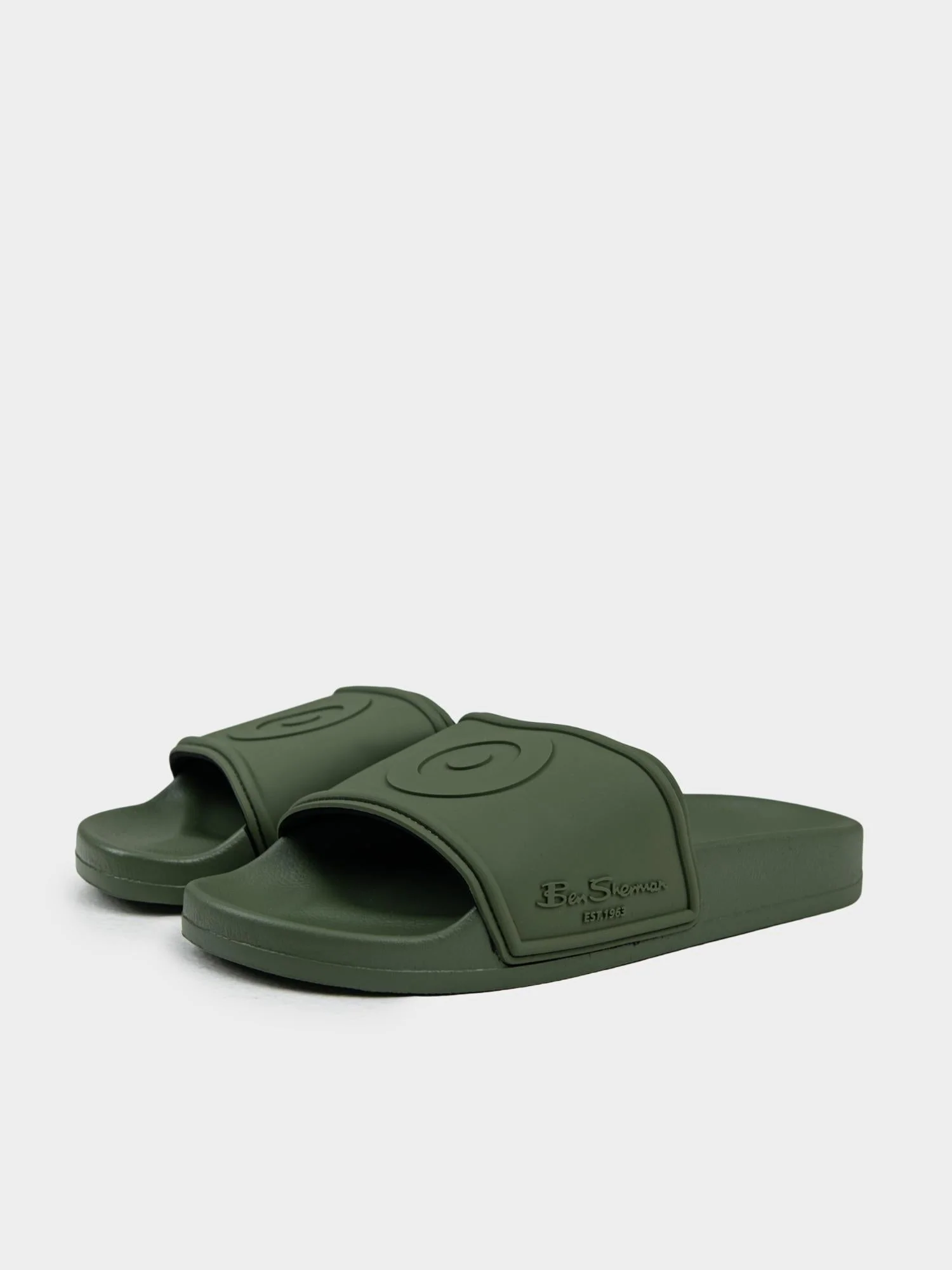 Target Embossed Slides - Olive - Image 2