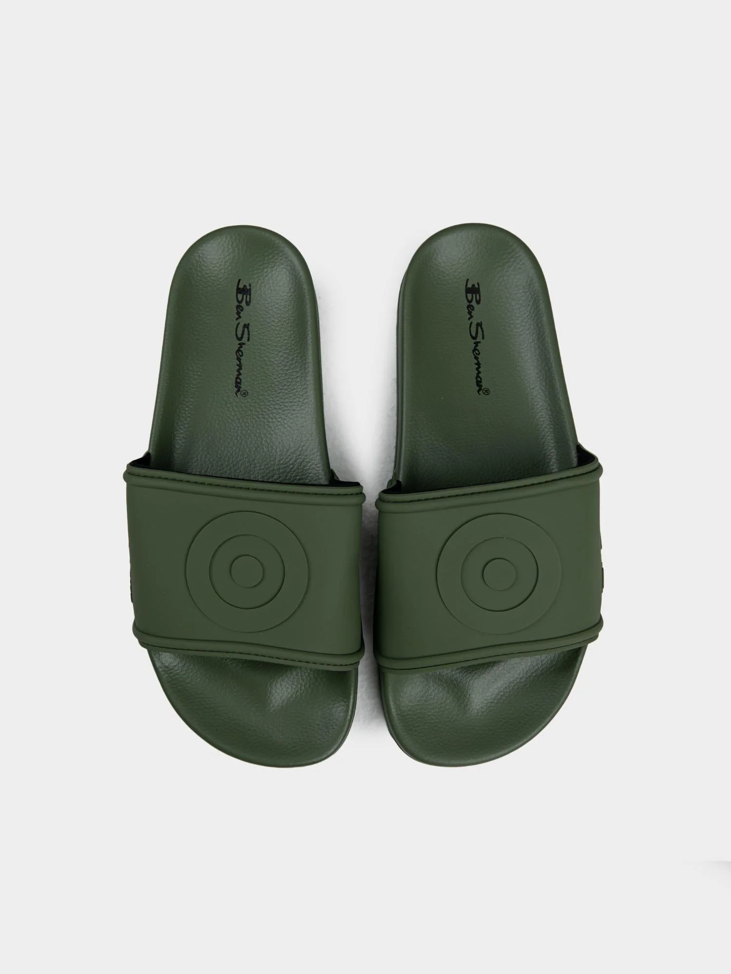 Target Embossed Slides - Olive - Image 3