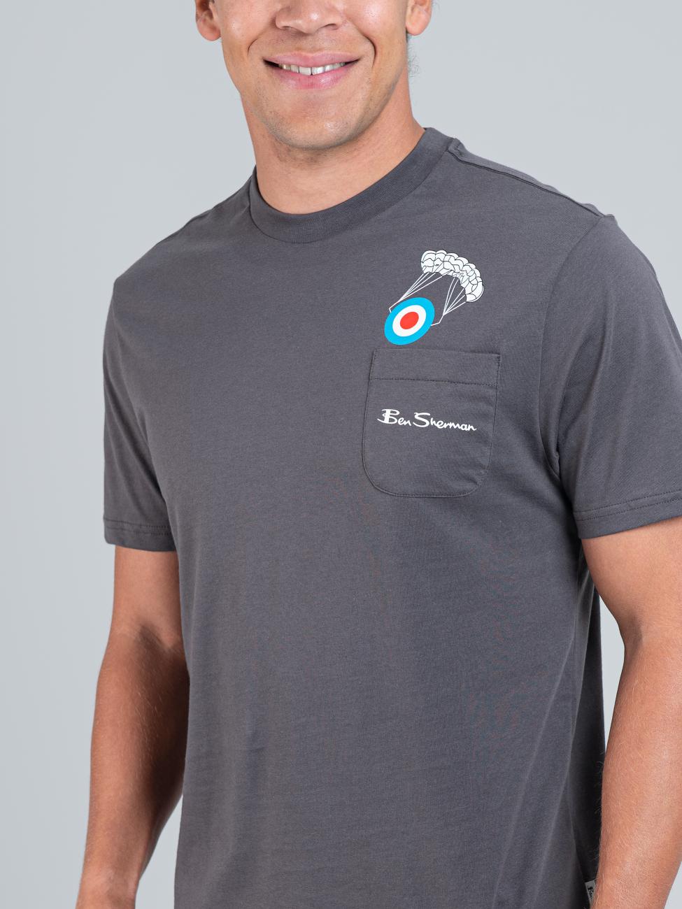 Target Parachute Tee - Charcoal - Image 3