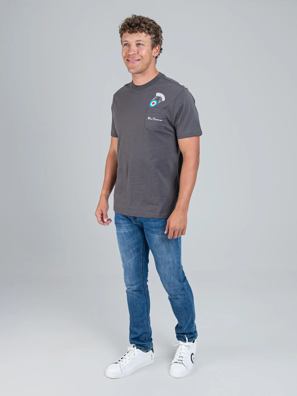 Target Parachute Tee - Charcoal - Image 4