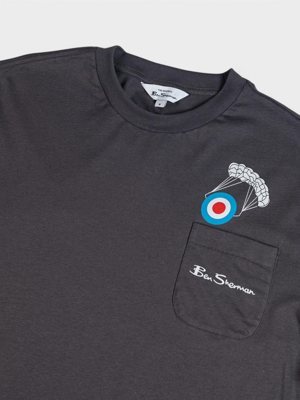 Target Parachute Tee - Charcoal - Image 6