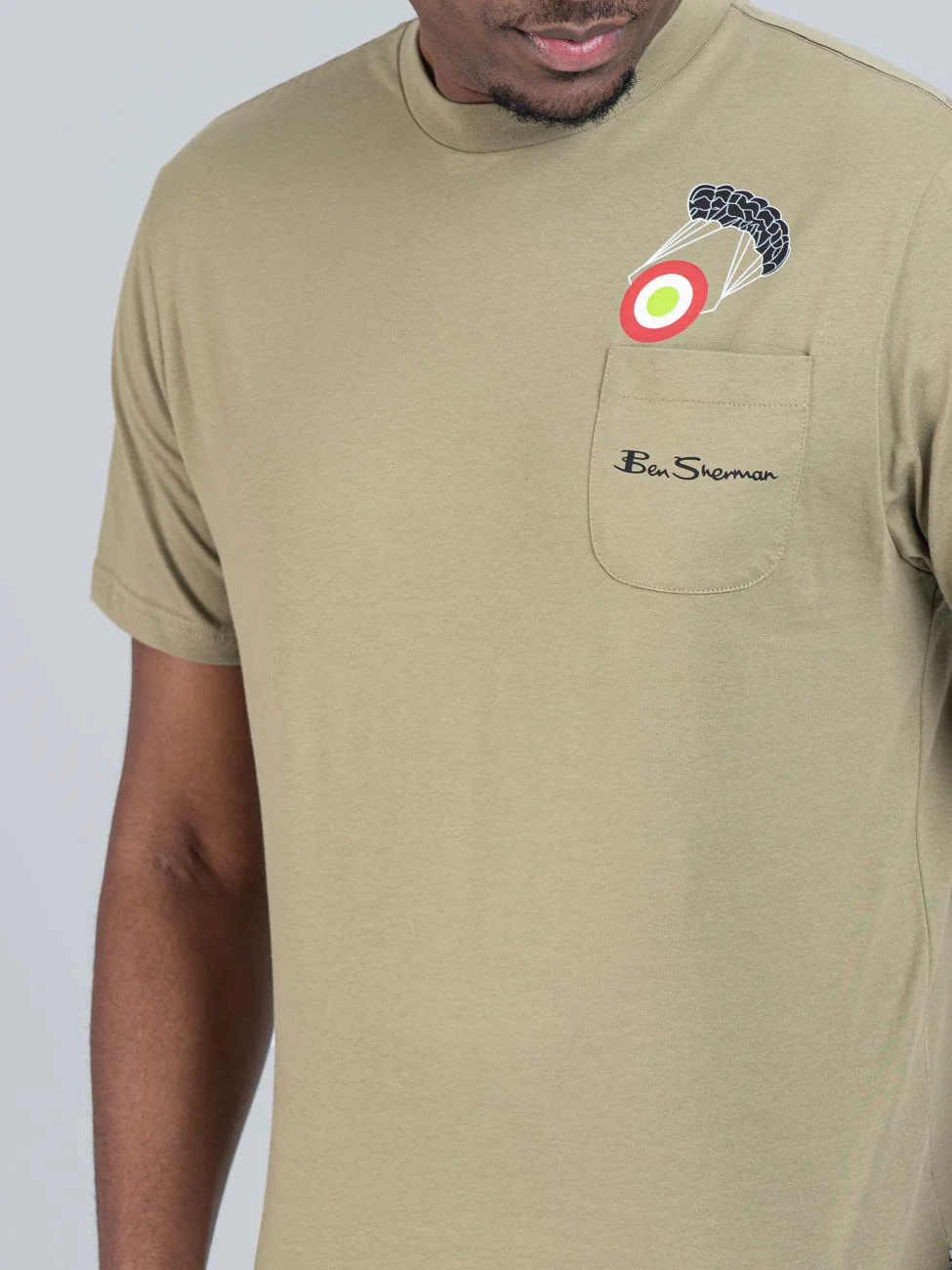 Target Parachute Tee - Olive Night - Image 3