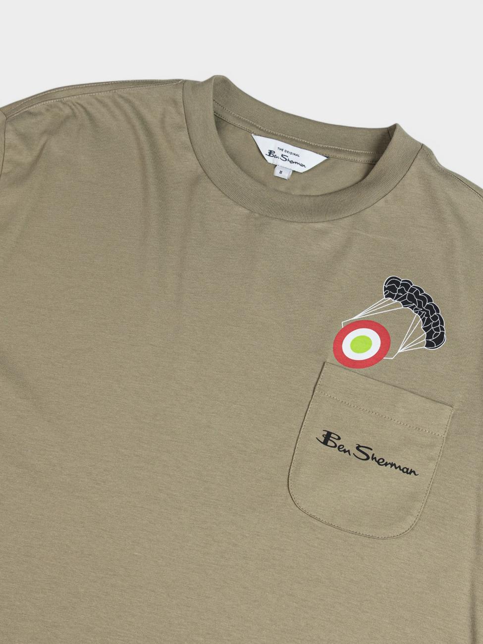 Target Parachute Tee - Olive Night - Image 5