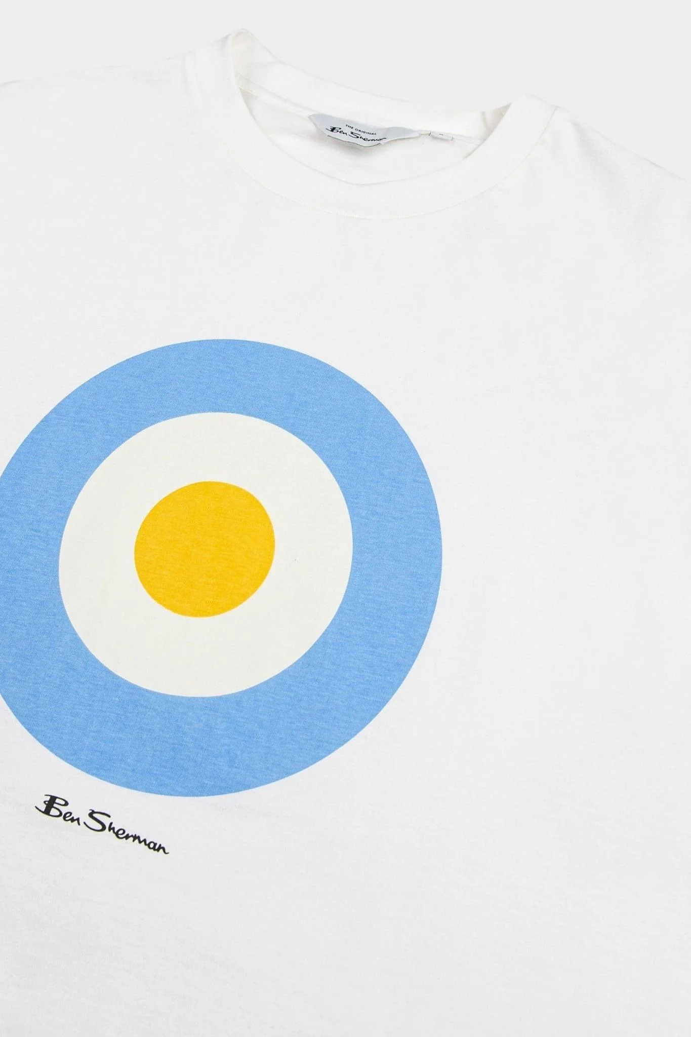 Target Tee - Ivory/Blue