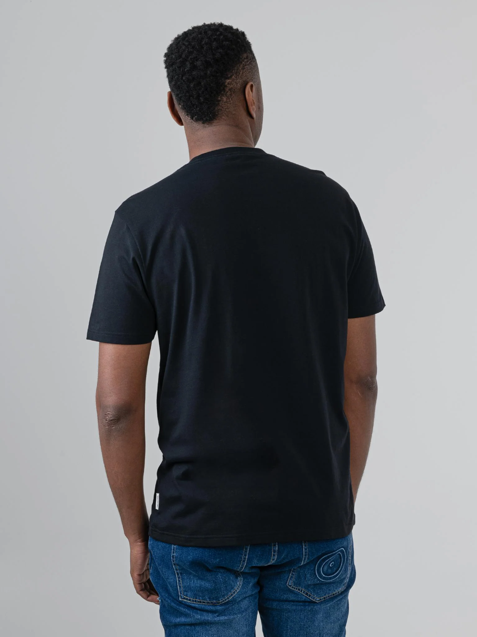 Target Towelling Applique Tee - Black - Image 3