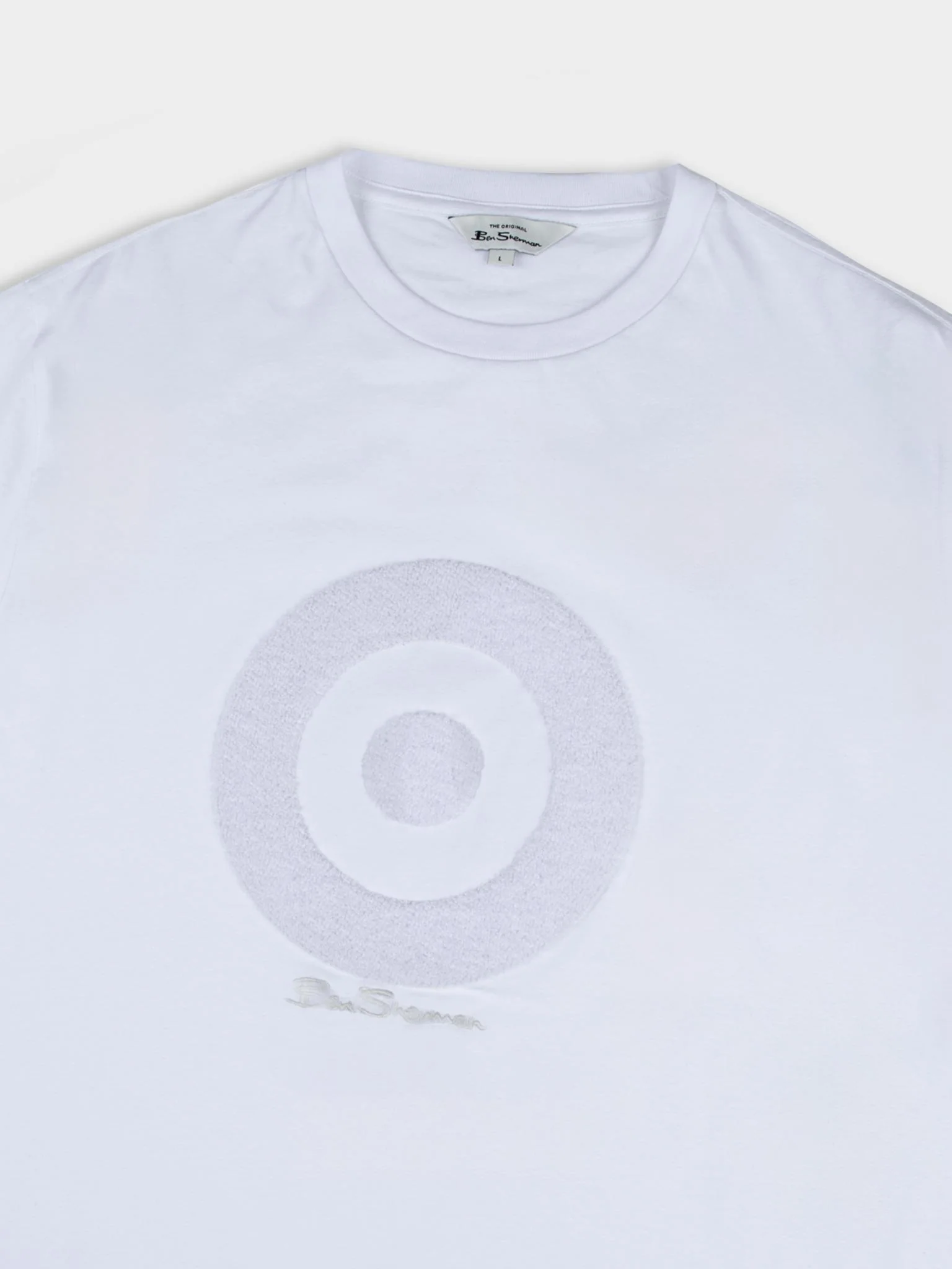 Target Towelling Applique Tee - White - Image 6