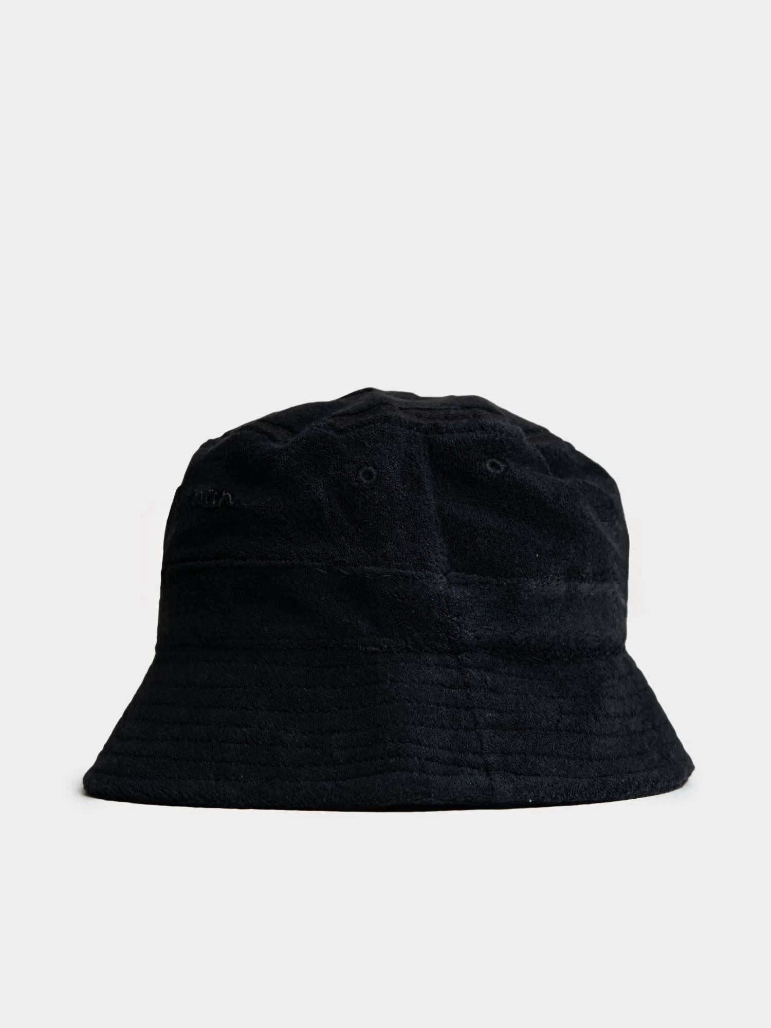 TARGET TOWELLING BUCKET HAT - Black - Image 3