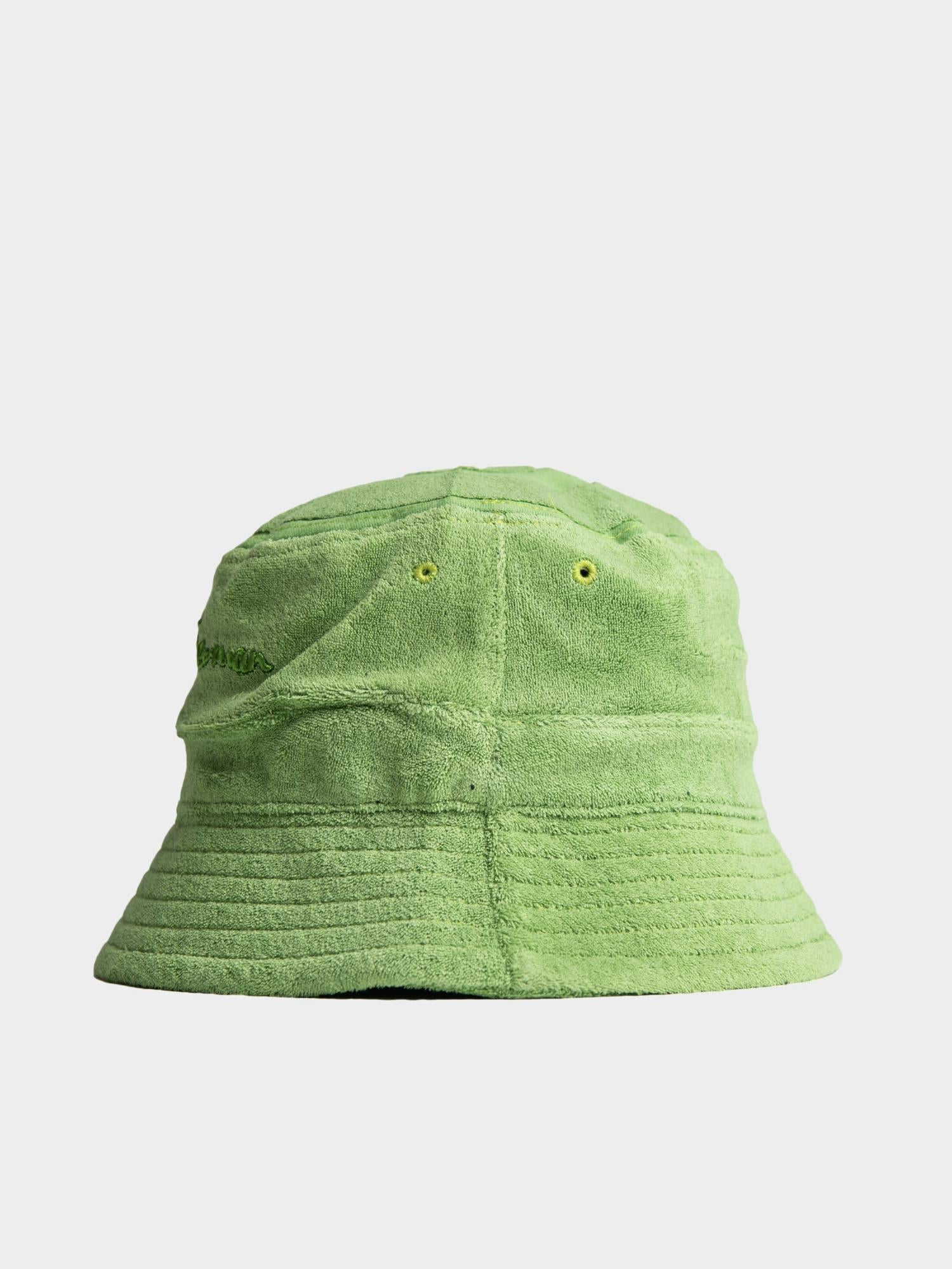 TARGET TOWELLING BUCKET HAT - Piquant Green - Image 3
