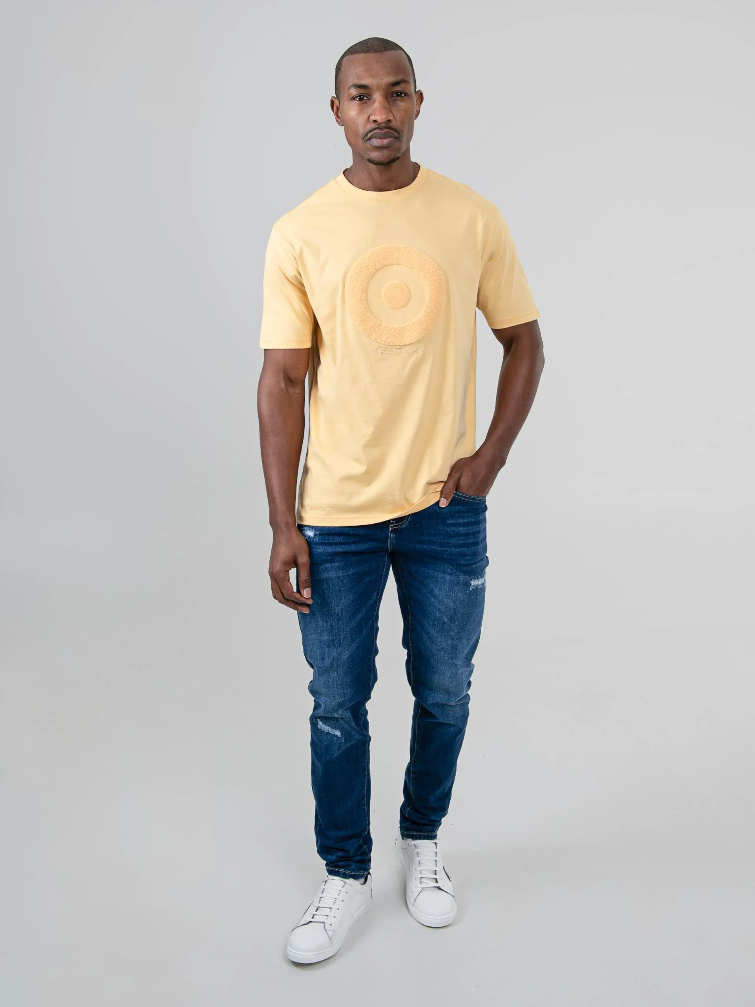Target Towelling Applique Tee - New Wheat - Image 6