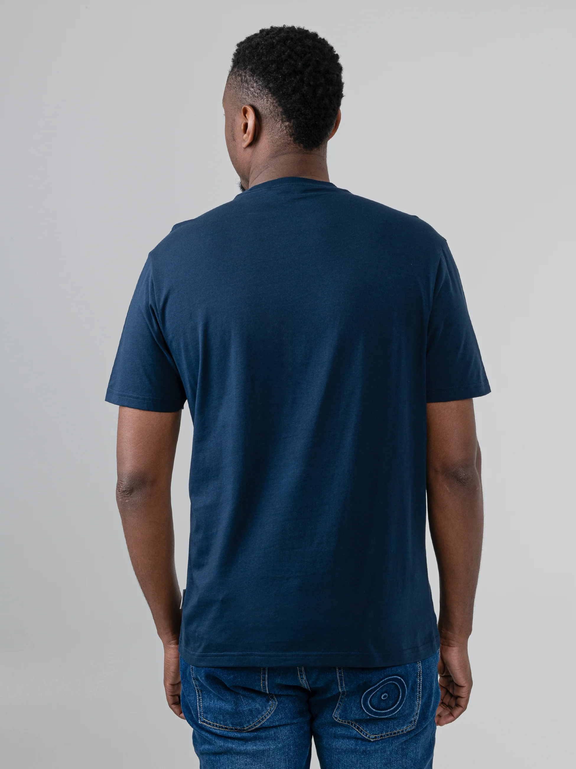 Target Towelling Applique Tee - Navy - Image 2